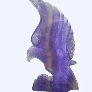 Purple fluorite eagle carving Decor Room