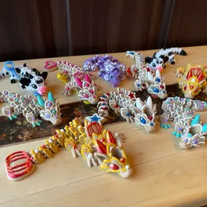 Dragon Straw Charms and Toppers for Stanley Tumblers - Fun Design for 9.5mm Straw Drinkware Sugar Cookie Dragons- Easter- Valentines- Halloween- USA- Cow Dragon