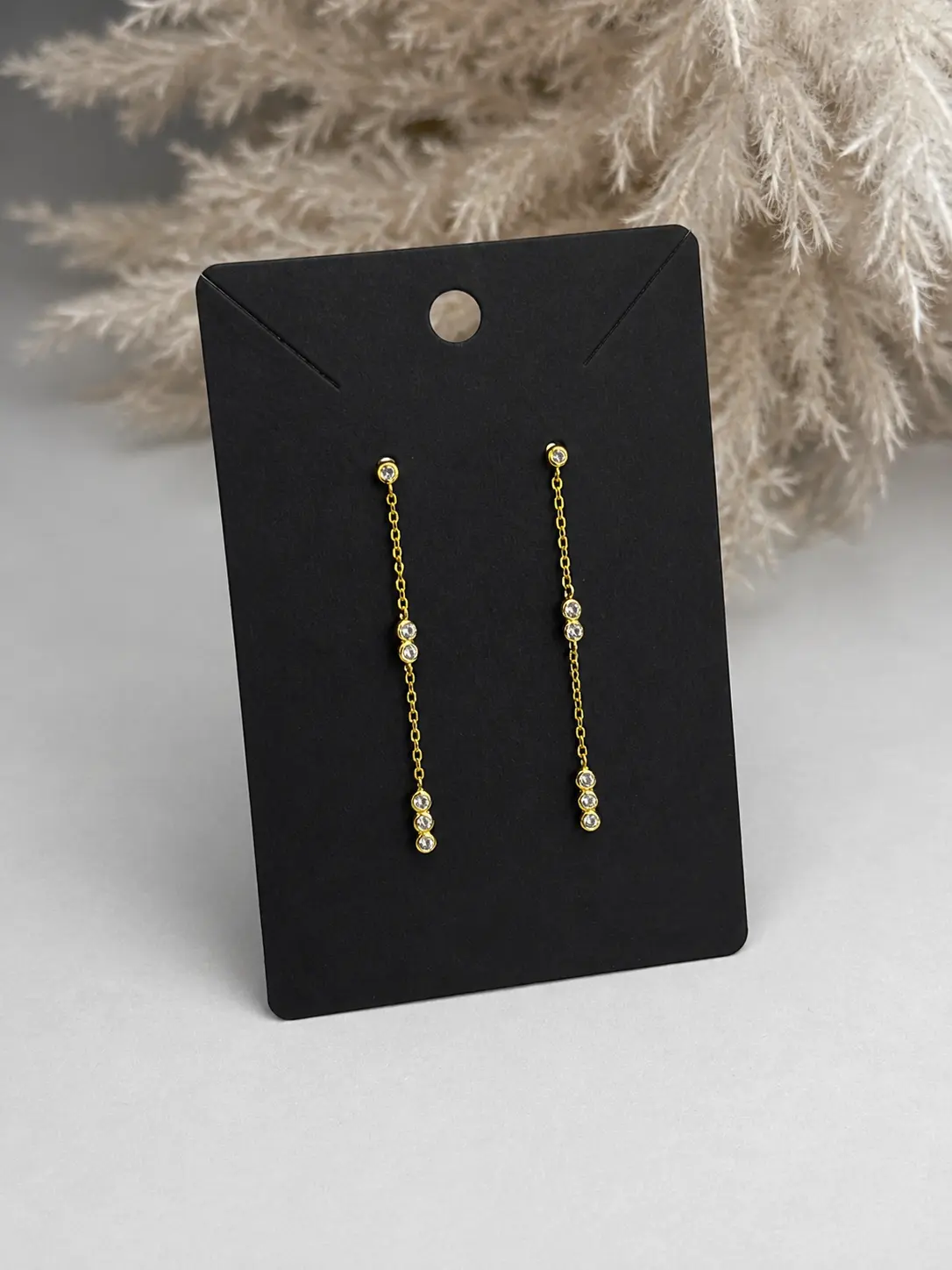 14K Gold Drop Earings