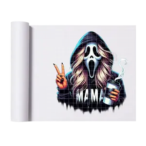 Ghostface Mama Blonde Black Hoodie & Coffee DTF Transfer for Shirts & Canvas DIY SHIRT MAKER Alternative Denim