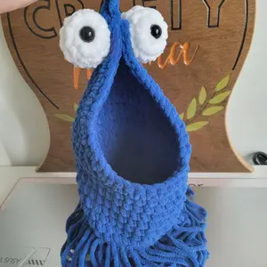 Large Crochet Yip Yip, Hanging Basket, Handmade