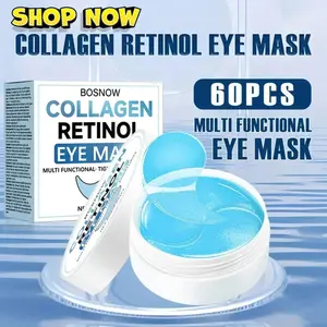 BOSNOW Collagen Retinol Eye Mask in White Jar, scoop a small amount and dab gently around the orbital area, a simple ritual for a fresh and soft looking eye area 80g