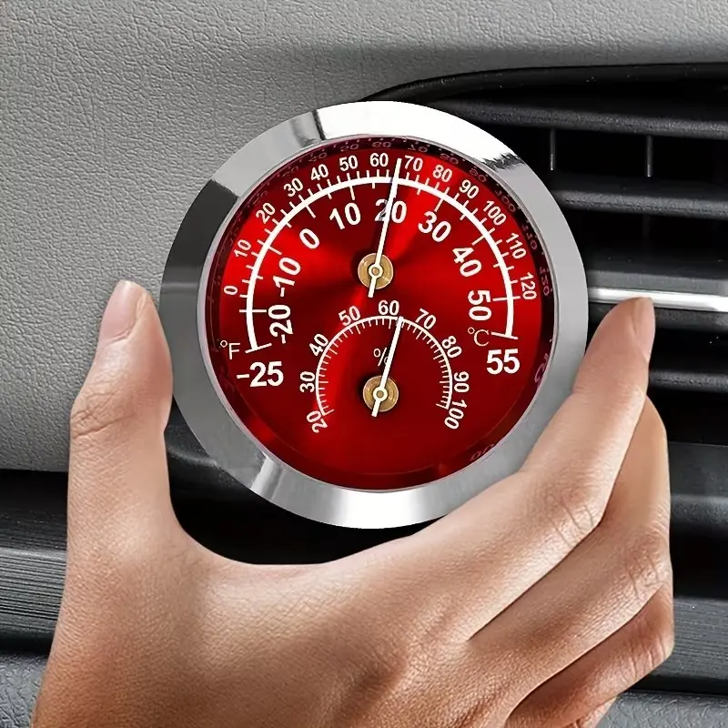 Non-Electric Non-Magnetic Temperature Indicator Thermometer, Temperature Monitor, Ideal for Indoor Outdoor Use, Perfect for Cars, Reliable Physical Mechanism