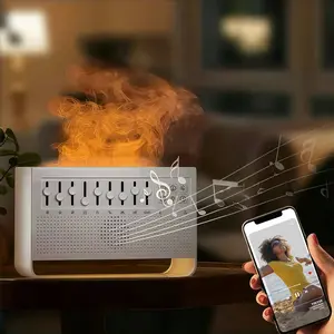 White noise sleep humidifier speaker, 4-in-1 sound machine, Usb powered humidifier, rain humidifier with sound, bedroom night light, essential oil diffuser, mixes natural sounds and white noise, three timing, sleep, relaxation, children