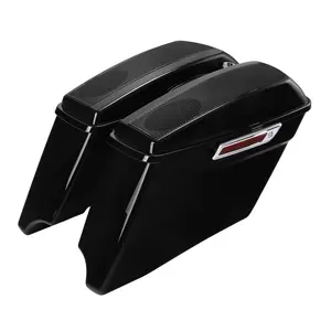 TCMT 4'' Stretched Saddlebag Dual 5x7'' Speaker Lids For Harley CVO Touring 2014-2024