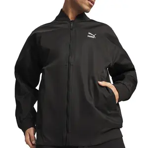 PUMA Mens Classics Seasonal Bomber Jacket Athletic Outerwear Casual Bomber - Black