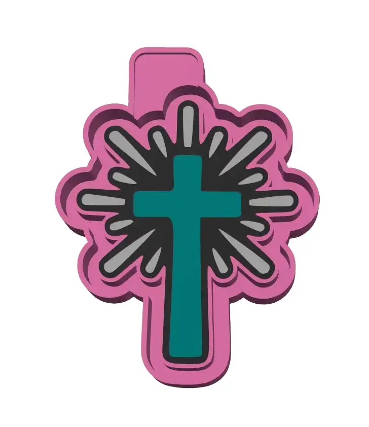 Starburst Cross Freshie Mold