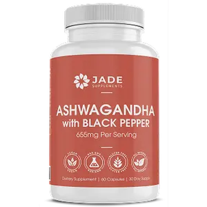 Ashwagandha - Natural Herbal Supplement for Stress —655mg per serving (1 capsule) —60 capsules