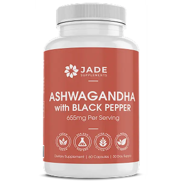 Ashwagandha - Natural Herbal Supplement for Stress —655mg per serving (1 capsule) —60 capsules