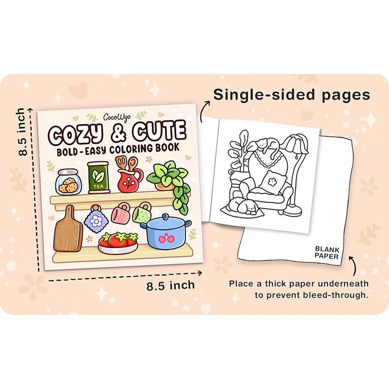 Collection 15 Relaxing Coloring Books for Adults & Teens Super Cute Hygge Animals for Stress Relief Anxiety Reduction Mindfulness Fun Creative Escape Perfect Gift for Boys Girls Adults Kids