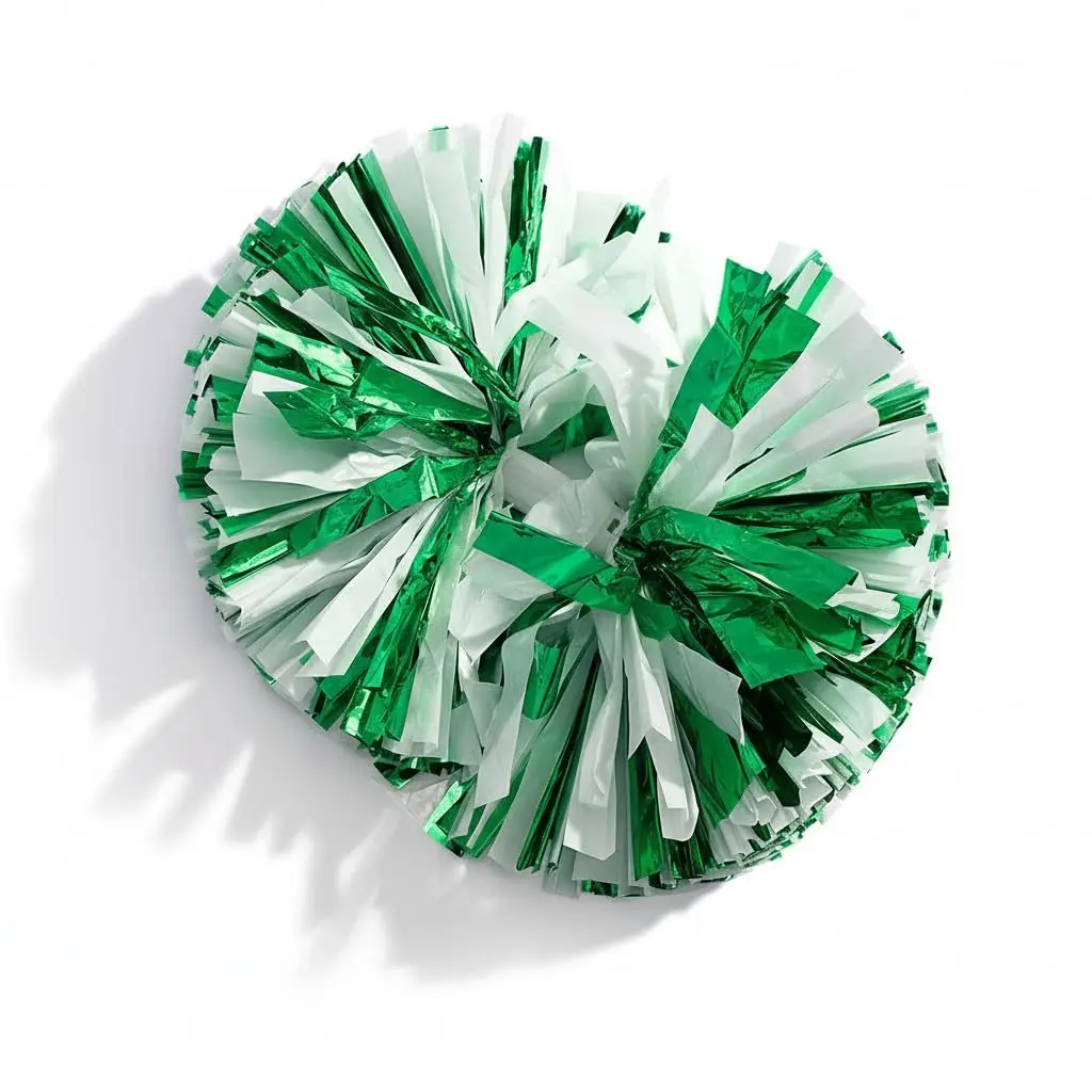 Metallic Green & White Foil