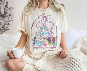 Princess Happily Ever After Shirt, Princess Castle Bow Shirt, WDW Magic Kingdom Princess Trip Shirt, Princess Birthday Gift Tee