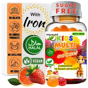 MoneAli Halal Kids Multivitamin Supplement Gummies, Plus Apetite Booster. 90 Count Healthcare Fitness