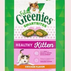 Greenies Feline Smartbites Healthy Kitten Treats, Chicken Flavor, 2.1 Oz Pack