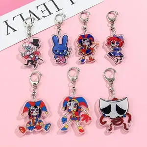 Digital Circus Keychain, Pomni Jax Ragatha Keychains, The Amazing Digital Circus Key Chain, Kawaii Bag Accessory, Cool Collectible Gift for Fans, Aesthetic Merch for Players