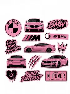 BMW Pink stickers Cute