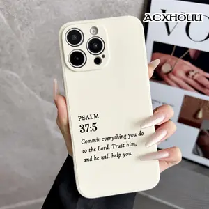 Case for iPhone 16 E Pro Max 15 Plus 14 13 12 11 XS XR Commit Everything Anti-Slip Shockproof Durable TPU Silicone Rugged Phone Cover