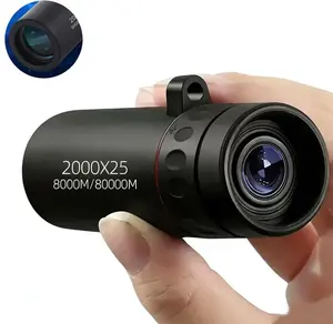 2000×25 Magnification Telescope, Outdoor Monocular Telescope, Mini Telescope for Sports Events, Concerts, Camping, Birds Watching, Fishing, Easy to Carry for On-the-Go Use