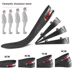 Height Increase Insole Invisible Heightening Template Air Cushion Shoe Inserts Variable Height Insoles Adjustable Cut Foot Pad Football Comfort