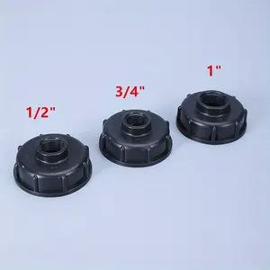 Durable IBC Tank Fittings S60X6 Coarse Adapter Connector Threaded Cap 60Mm Female Thread To 1/2" 3/4" 1 " Threaded Cap
