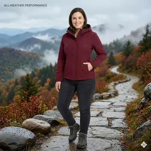 Women's Fleece Lined Softshell Jacket - Lightweight Insulated Waterproof Windproof Winter Coat Perfect for Outdoor Hiking Skiing Camping Travel Daily Wear Comfortable Warm Fashion Style Ladies Outerwear