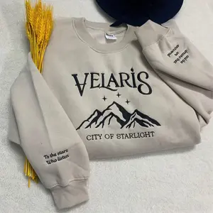 Velaris City Of Starlight Embroidered Shirt, Velaris embroidered sweatshirt, The Night Court Shirt, SJM sweater, City of Starlight, ACOTA