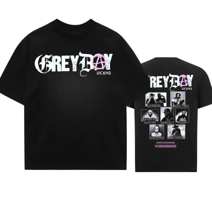 Limited GreyDay 2026 Ver1 Tour Shirt Icideboys Hip-Hop G59 Shirt Gift for Fan G59 Merch Unisex Concert Tee