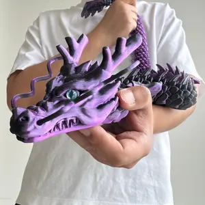 3D Printed Dragon Model, 1 Count Creative Desktop Ornament, Decor Figurine, ldeal for Home & Office Decor, Perfect Holiday Gift, Creative Modern Decoration, Interior Decoration Accessories