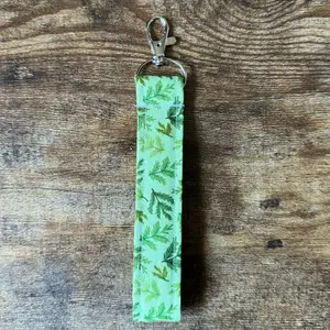 Winter Foliage Fabric Keychain