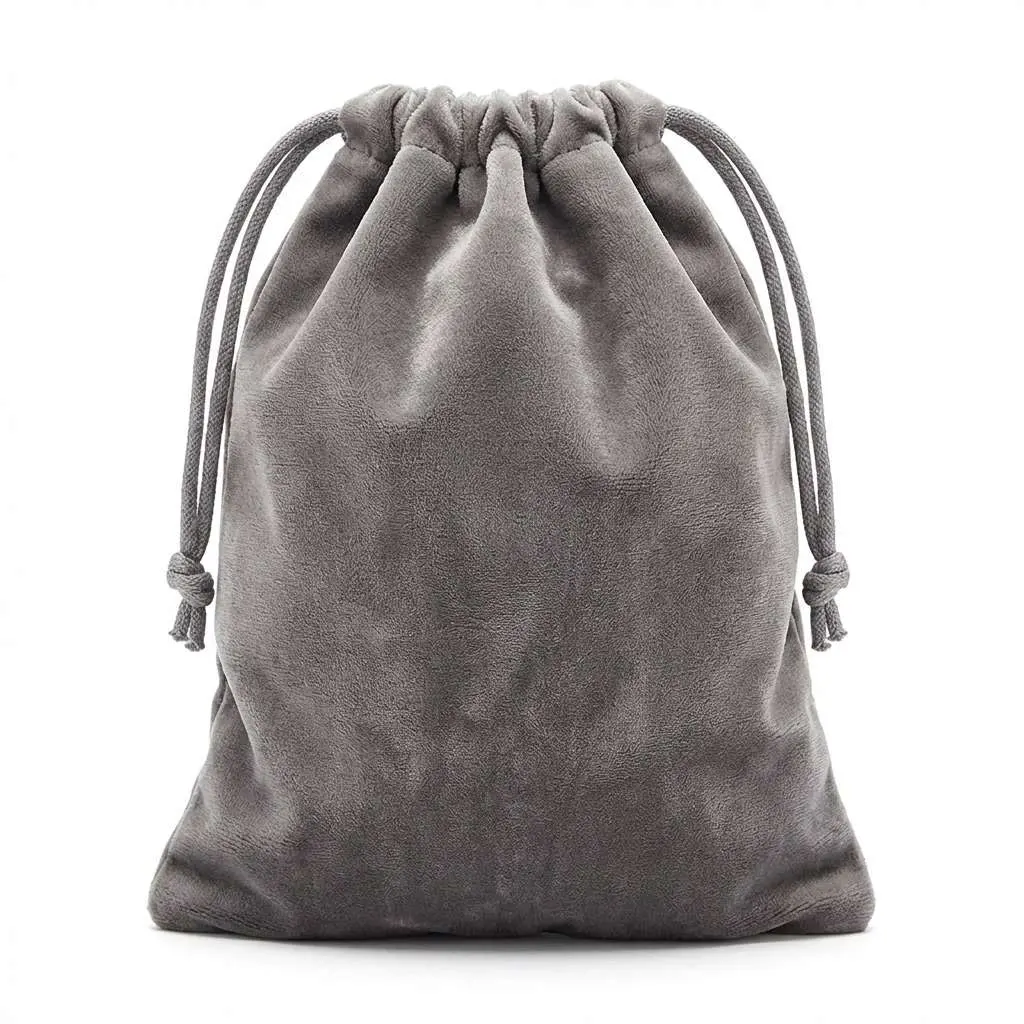 Grey Velveteen Bag 2×2.5” — Mojo &amp; Spell Sachet Pouch