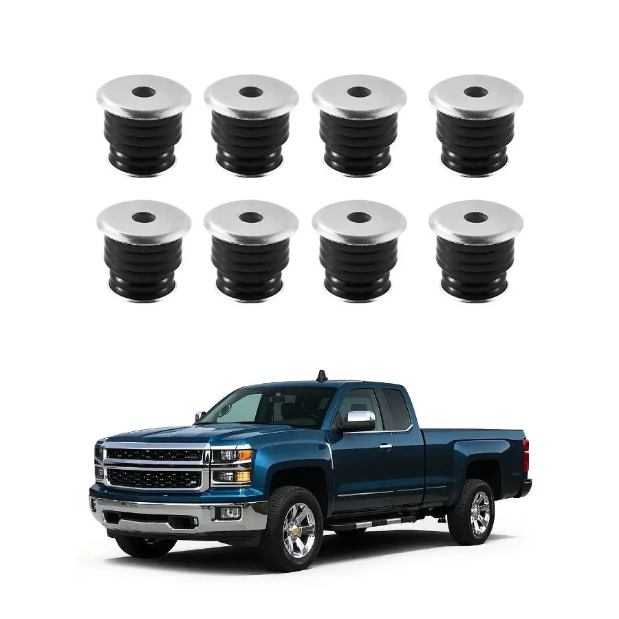 VEVOR 60 Pieces Polyurethane Body Mount Bushing Kit for 1999-2007 Ford F250/F350, Consistent Shock Absorption, Reduce Vibration, Quick Replacement, Durable Components, Drive Smoother, Enhance Driver Control, Improve Acceleration, Black