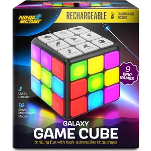 Rechargeable Game Activity Cube - Easter Toys for Boys and Girls - 9 Fun Brain & Memory Games - Easter Birthday Gifts for Age 6, 7, 8, 9, 10, 11, 12 Year Old Kids Teens - Best Boy Toy Gift Ideas