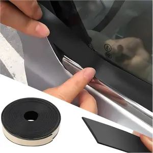 13.12FT Car Window Seal Strip,Rubber Automotive Weather Stripping for Car Window Edge Gap,Universal Self Adhesive Car Trim Car Accessories for Most Cars Trucks SUVs