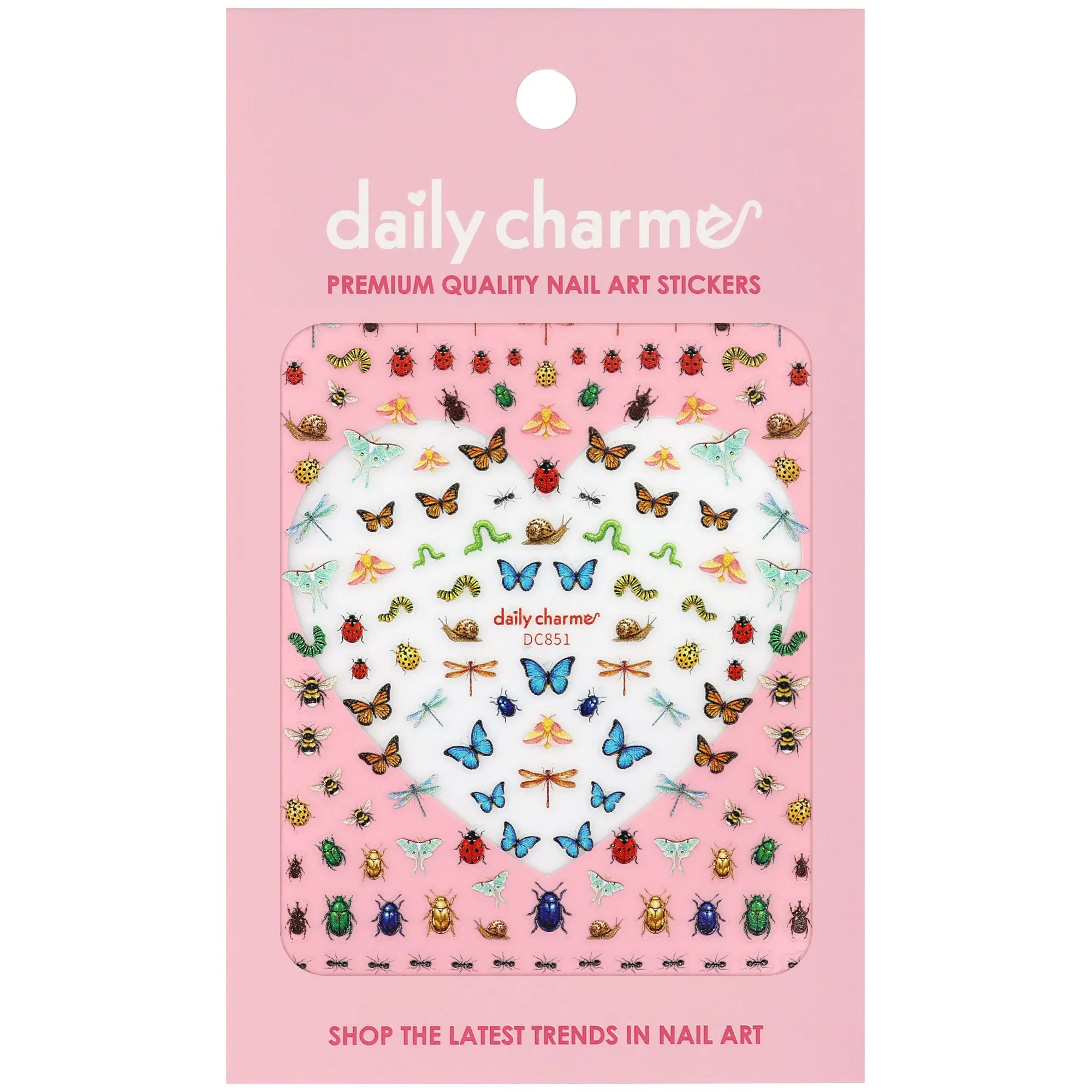 Chic Nail Art Sticker / Garden Critters