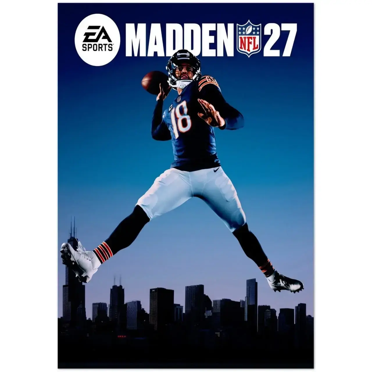 EA Sports Madden NFL 27 Chicago Football Cover Poster