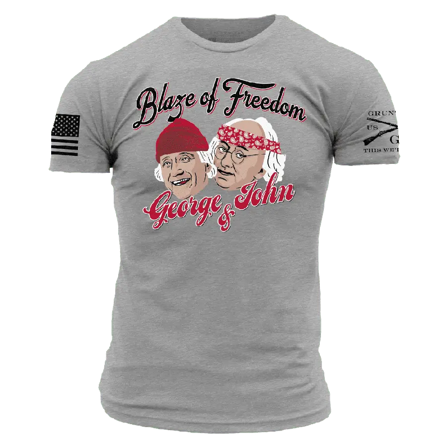 Blaze of Freedom T-Shirt - Dark Heather Gray