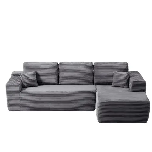 Right+Grey + Plush + Foam+Spring + 3 Seat