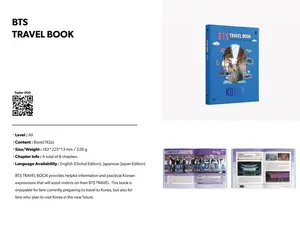 BTS Travel Book Global Edition with Useful Korean Expressions - Official BTS Merch, Special South Korea Trip Guide Inspired by BTS