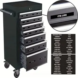 22-Piece Heavy Duty Tool Box Finisher with 1 Label System - Industrial Strength Tool Box Label, Craftsman Compatible, for Garage, Studio, Studio Finishing, Durable Adhesives, High Quality Adhesives