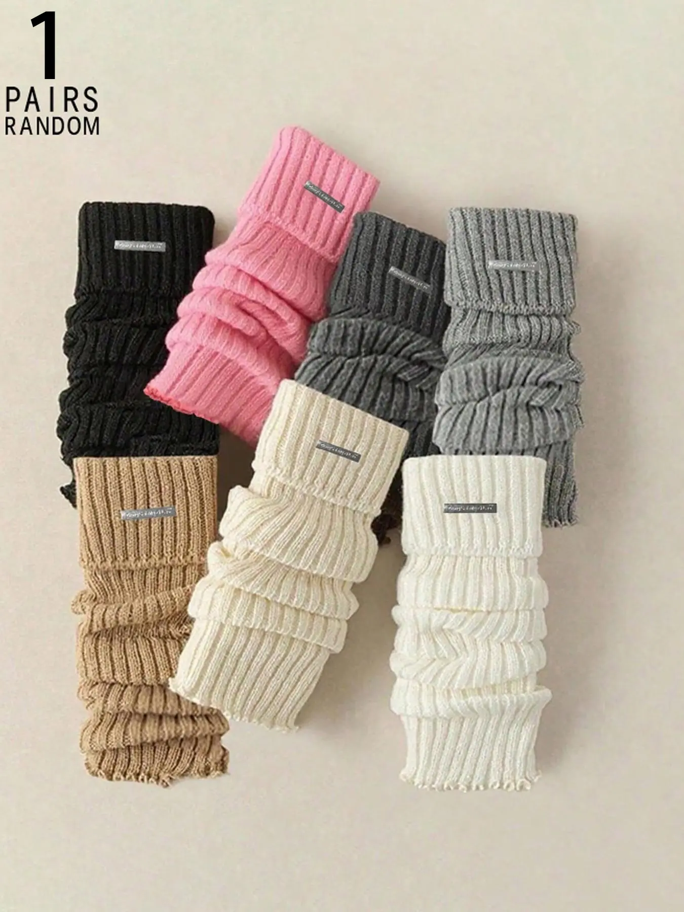 Women's Fashionable Versatile Metal Leg Warmers, Socks, Random Color, Fitted Style, Casual All Seasons Wear, Plain Pattern