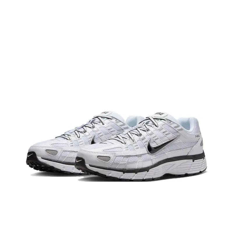 Nike P-6000 White Metallic Silver Black Men’s Perfect Daily Casual Fashion Footwear Walking Running Sneakers Shoe Boy