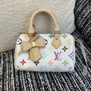 Pre-owned Louis Vuitton Iconic Monogram coated Shoulder Bags LV x TM Nano Speedy（35423409）