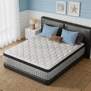 Queen Size Mattress | Full Size Mattress | King Mattress ️ White Hybrid Mattress, Memory Foam, Medium Firm, Cooling Sleep