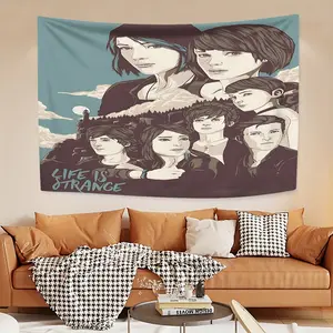 Life Is Strange inspire peach skin velvet tapestry, suitable for the wall decoration of the study window leisure area, is a good choice for building a study on San Juan Festival, suitable for sending friends during the festival
