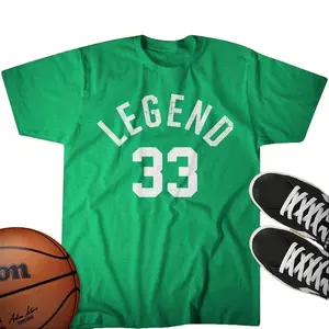Legend 33 - Vintage Bird T-shirt - Official Goat Gear - Boston - Larry Legend Shirt, Fashion Cotton, Full Colors, Full Sizes, For Men, For Women
