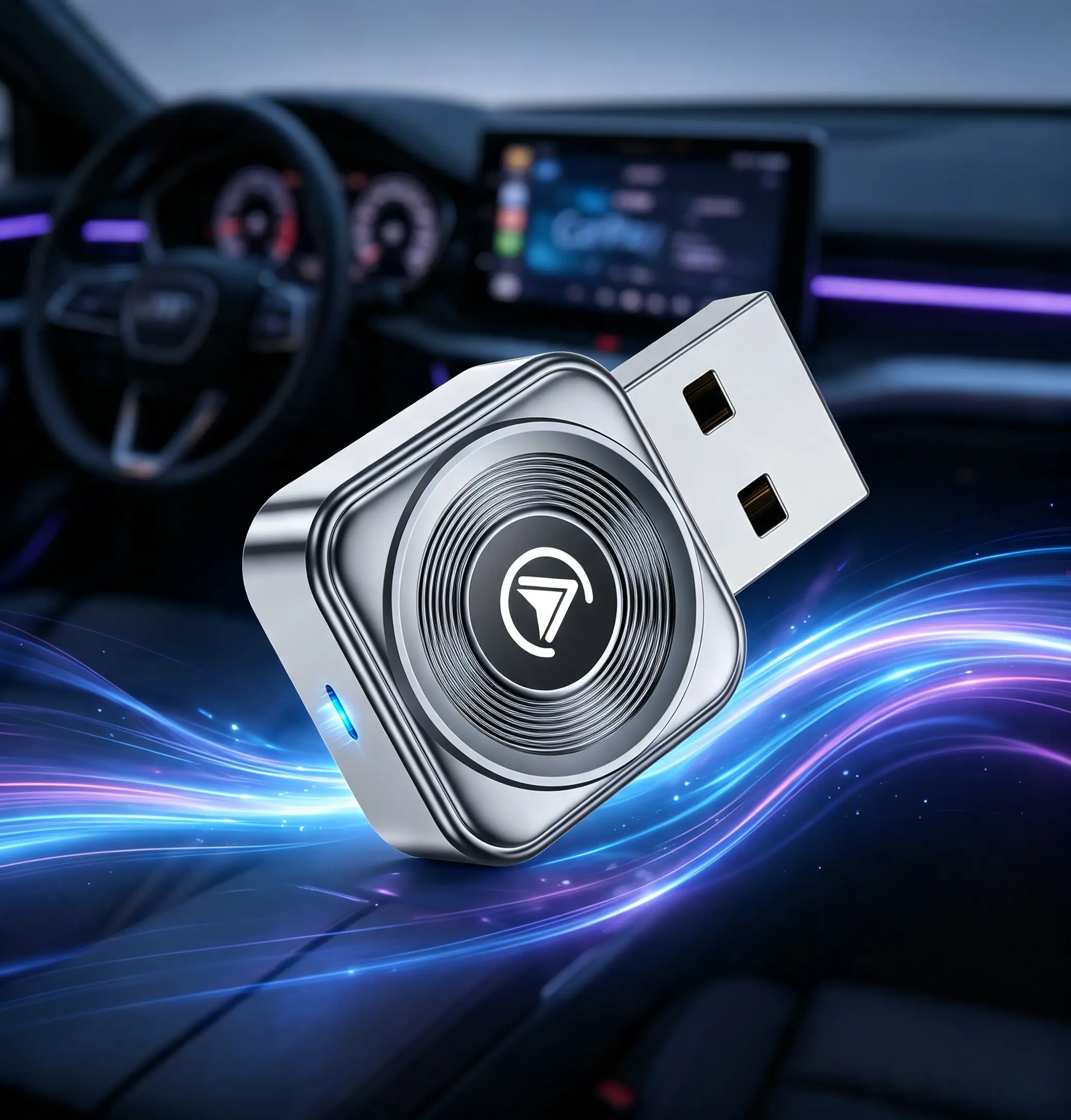 2026 Upgraded 2-in-1 Wireless CarPlay Adapter, Ultra Mini, Fast Auto Connection, Plug and Play for iOS10+ & Android11+
