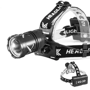 【Father's Day】Rechargeable Headlamp,5-Night Long Battery Life,Power Indicator,500m Range,Waterproof,Zoom(Spot to Flood), Motion Sensor Switch, 90° Adjustable, Detachable Headband, Soft Light/Strobe, 1000 Lumen Constant Output