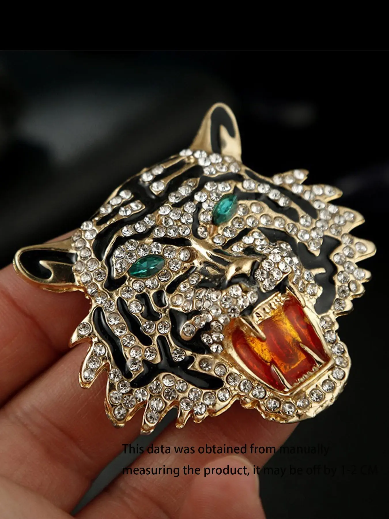 Fashion Zinc Alloy Cartoon Tiger Brooch Pin Clip, Unisex Casual Jewelry Accessory, Men Accessories, Perfect for Backpack Hats Sweaters, All Seasons, Hat Pins