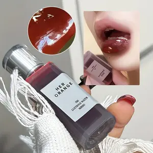HERORANGE Glass Gloss  6 PCs Mirror Effect Long Lasting Juicy Tint Non-Sticky Transfer-Proof Korean Lip Glaze Lipgloss Glossy Moisturizing Sheer Tint for Teens Festival Halloween Christmas Gift Set Lipgloss Glossy Cosmetic Lipstick Makeup！