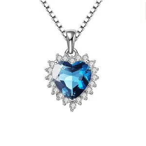 Heart of the Ocean Love Jewelry 3-Piece Set High-End Zircon Party Dress Accessories